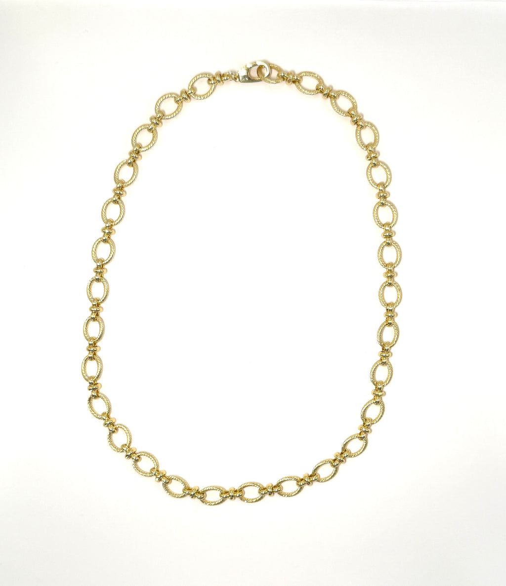 18k Gold Filled Link Necklace