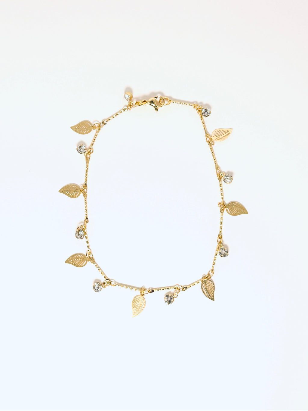 Lauren Gold Filled Leaf Anklet
