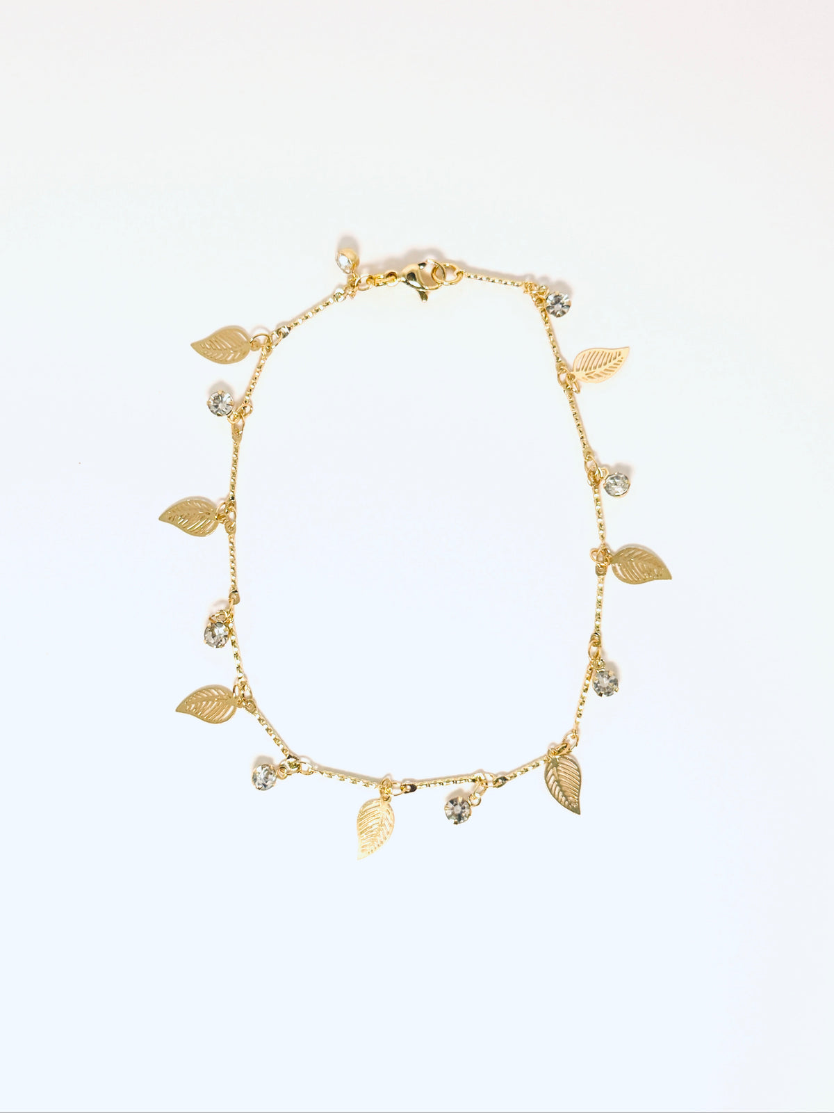 Lauren Gold Filled Leaf Anklet
